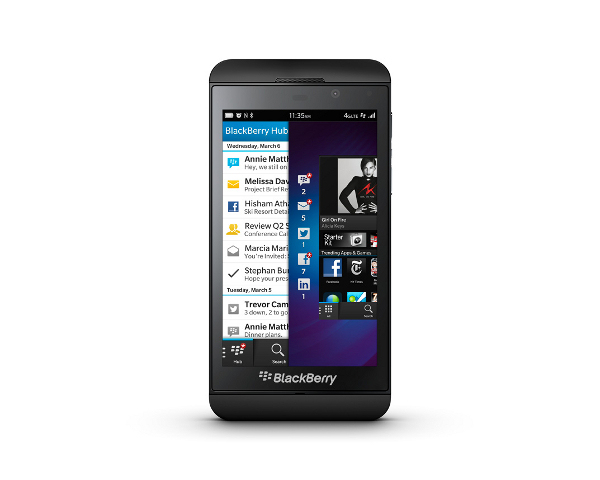  Blackberry Z10: Pantalla táctil y SO BB10