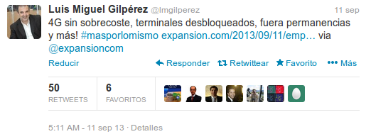 Cuenta de Twitter de Luis Miguel Gilpérez