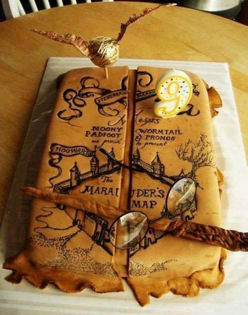 Gran pastel al estilo Harry Potter.
